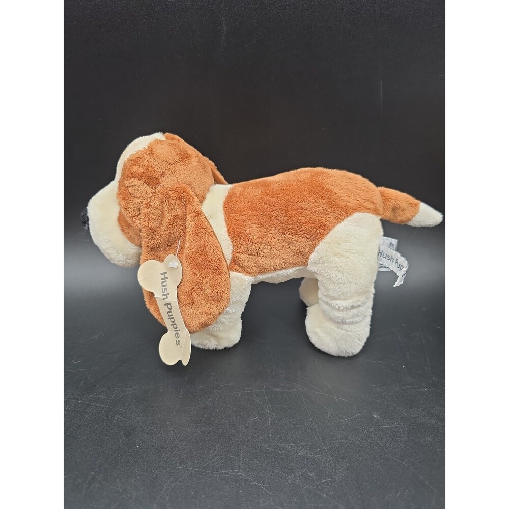 Vintage NOS Hush Puppies Russ Berrie Stuffed Plush Basset Hound Dog